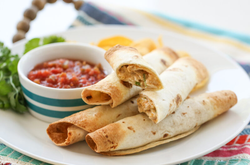 Baked Creamy Chicken Taquitos