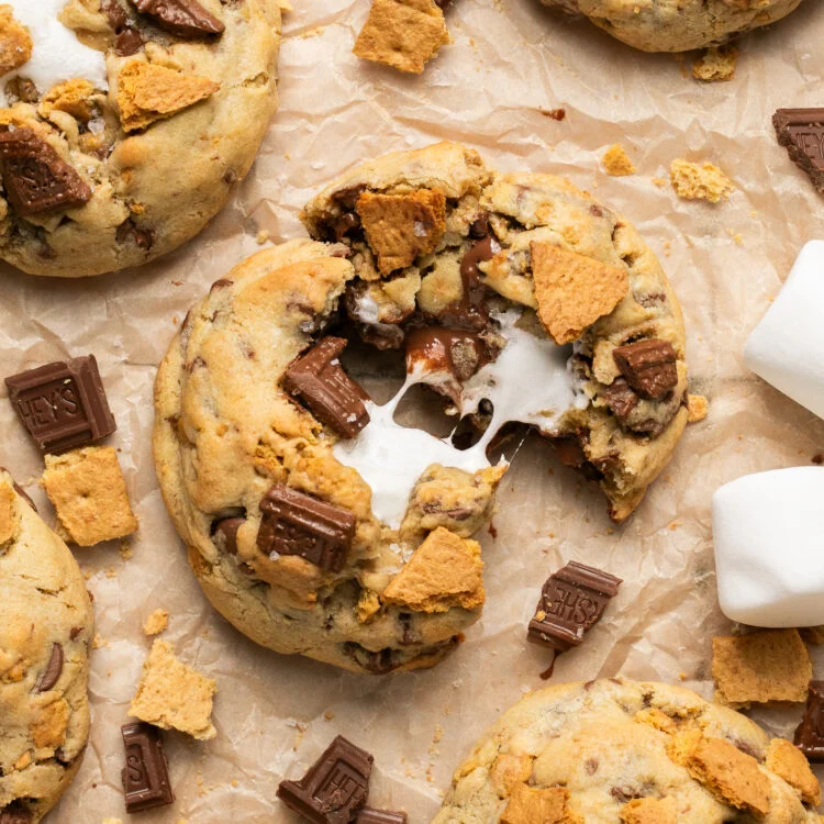 4-Ingredient S’mores Cookies: Gooey, Chocolatey, and Irresistible